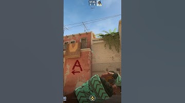 Window update smoke from T spawn on Mirage #cs2  #shorts