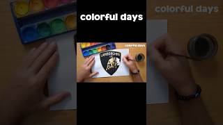 Lamborghini logo painting