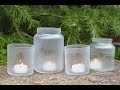 DIY - Frosted Candle Jars Tutorial