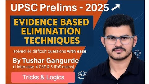 Smart elimination techniques, analysis & answer key | By Tushar Gangurde | Nirvana series