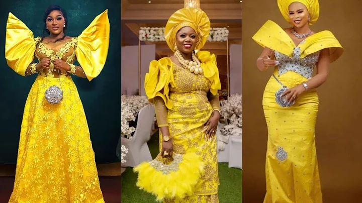#trending and #best #ankara #yellow #lace #gown #style #viral #2023 #like #art