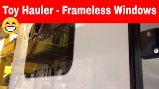 More - Luxe Toy Hauler fifth wheel - Frameless Windows
