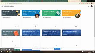 Archiving & Deleting Google Classroom