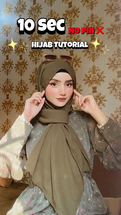 Quick 10 Second No Pin Hijab Tutorial /Full Video By Areeba_tahir_ #hijabtutorial #tutorial #shorts