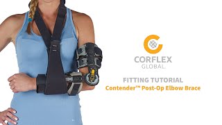 How to Fit the Contender™ Post-Op Elbow Brace (75-7400) | Corflex Fitting Instructions