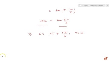 Find the principal and general solution of `cotx=-sqrt(3)`...