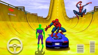 SuperHero Car: Mega Ramp  Sky Diving Impossible Stunts -   Android Gameplay - SHCMR01 screenshot 5