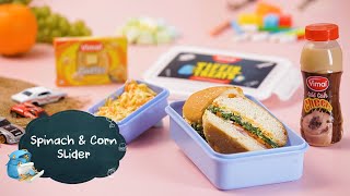 Spinach & Corn Sliders | Spinach & Corn Burger Recipe By Ripu Daman Handa | Tiffin Recipes For Kids