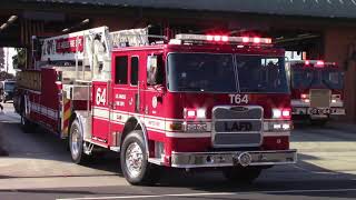 *OLD & NEW TRUCK* LAFD Light Force 64 Responding x2 (+ Rescue 64)