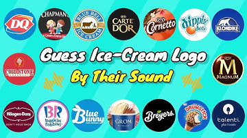 Guess the logo Sound / Guess Ice cream brand logo by their sound #logo  #quiz #logoquiz