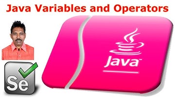 Selenium Tutorial For Beginners 9|Java Variables and Operators|G C Reddy|