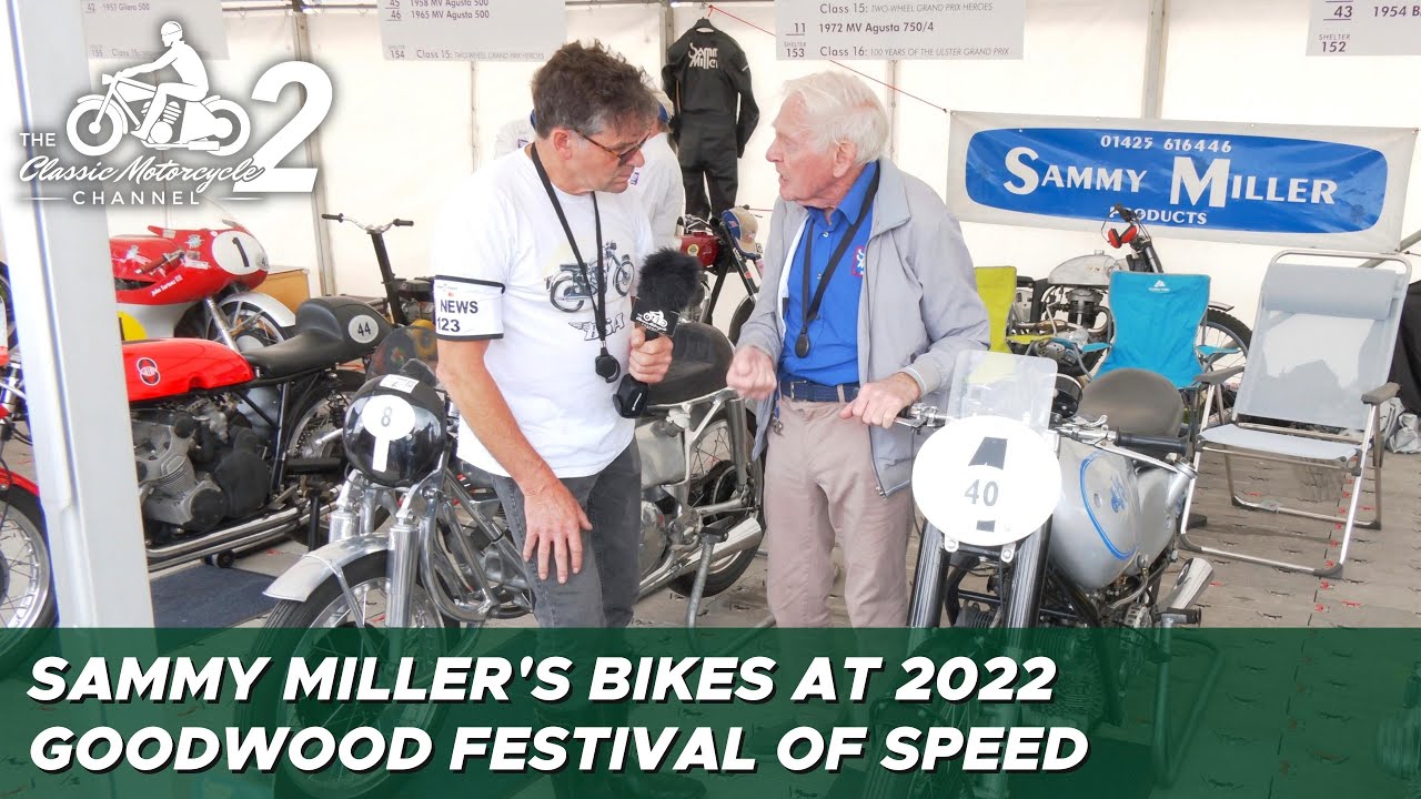 Sammy Miller's bikes at Goodwood Pageant of Pace 2022