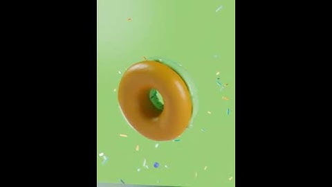 My first 3D doughnut animation
