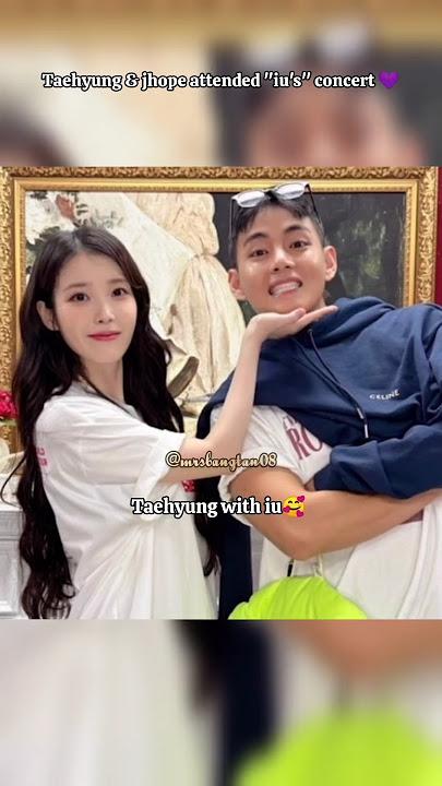 Taehyung and jhope attended iu's concert 🤧💜 Finally they don't care about rumours #v#jhope#bts#iu
