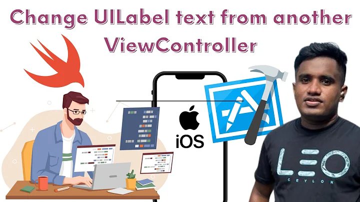 Change UILabel text from another ViewController in Xcode | Swift Programming Tutorial