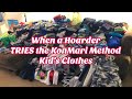 When a Hoarder TRIES the KonMari Method Kid’s Clothes! Extreme Declutter Inspiration for Hoarders