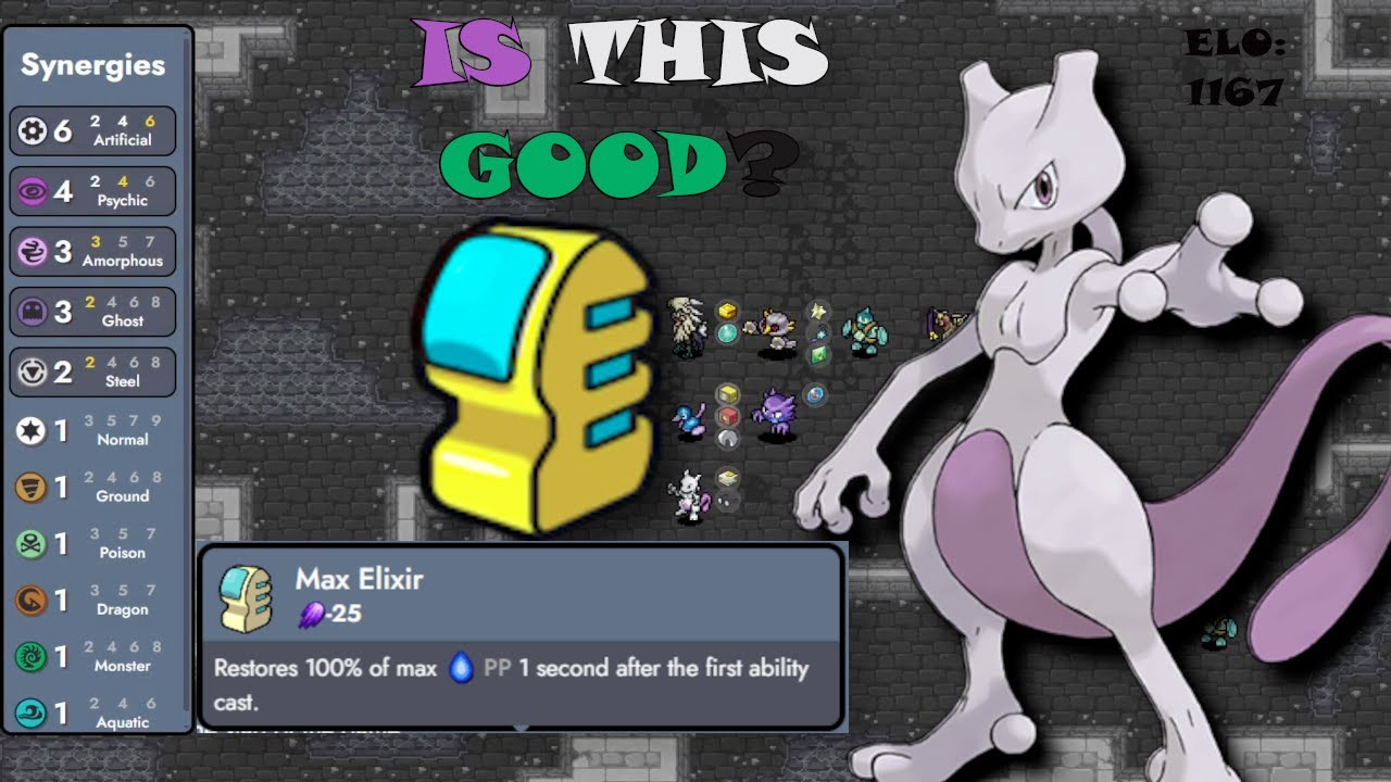 The NEW ARTIFICIAL Item MAX ELIXIR! Is It Good On MEWTWO? - Pokemon ...