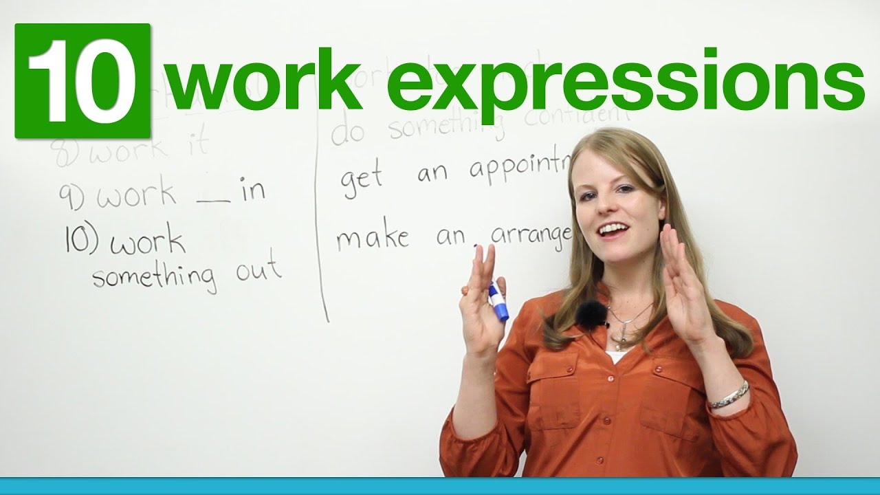 ⁣10 WORK Expressions in English