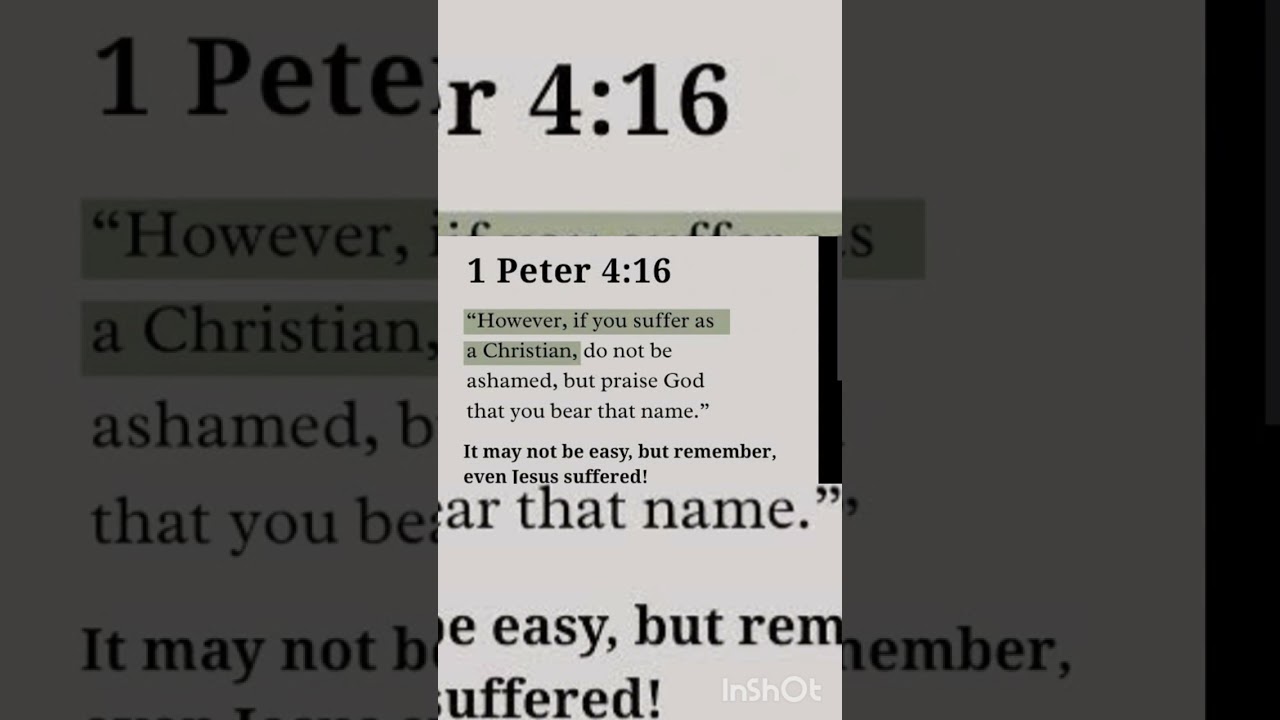 “ക്രിസ്തുവിന്റെ പേരിൽ നിൽക്കുമ്പോൾ, കഷ്ടം പോലും അനുഗ്രഹമാകുന്നു.” ✨