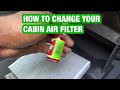 How to change your cabin air filter chevy equinox