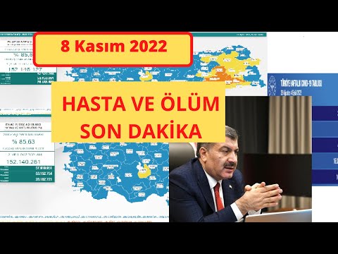 Son dakika: 8 Kasım Bugünkü vaka sayısı | Korona virüs vaka sayıları tablosu | Günlük vaka sayısı