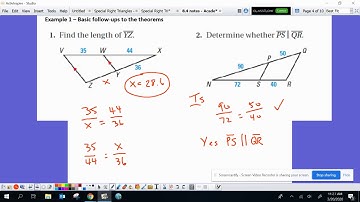 Section 8.4 Lesson Video - Geometry