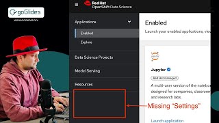 Red Hat OpenShift Data Science (RHODS), Unable to access Settings page