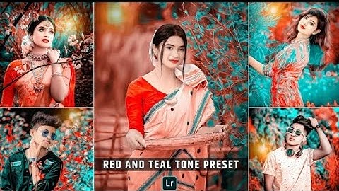 Red and teal lightroom preset 🔥 | Lightroom preset red and teal tone | Lightroom editing
