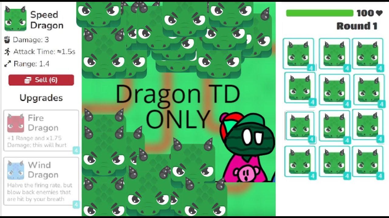 DRAGON ONLY TOWER DEFENSE DAY 4 BLOOKET YouTube