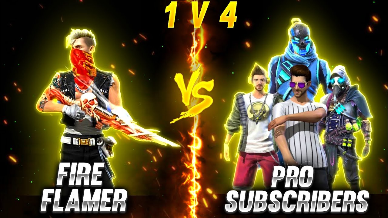 Solo vs squad overpowered gameplay || 1 vs 4 free fire highlights ...