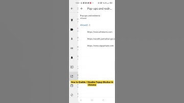 How to Enable / Disable Popup Blocker in Chrome? #shorts #android #howto #googlechrome #chrome