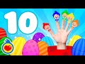 ¡10 Huevos Sorpresa De Familia Dedo! 🎁 Aprender Colores Y Canciones Infantiles | Plim Plim