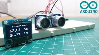 Arduino Distance Meter | OLED Display | Ultrasonic Sensor HC SR04