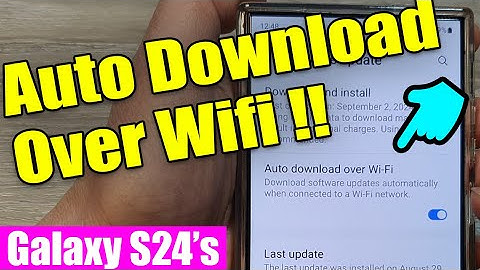 📲 Galaxy S24/S24+/Ultra: How to Enable/Disable Auto Download Software Update Over Wifi