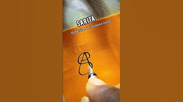How to sign SARITA ? ✨// stylish signature // signature style // calligraphy #signature #shorts