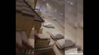 عمان تزينها الثلوج