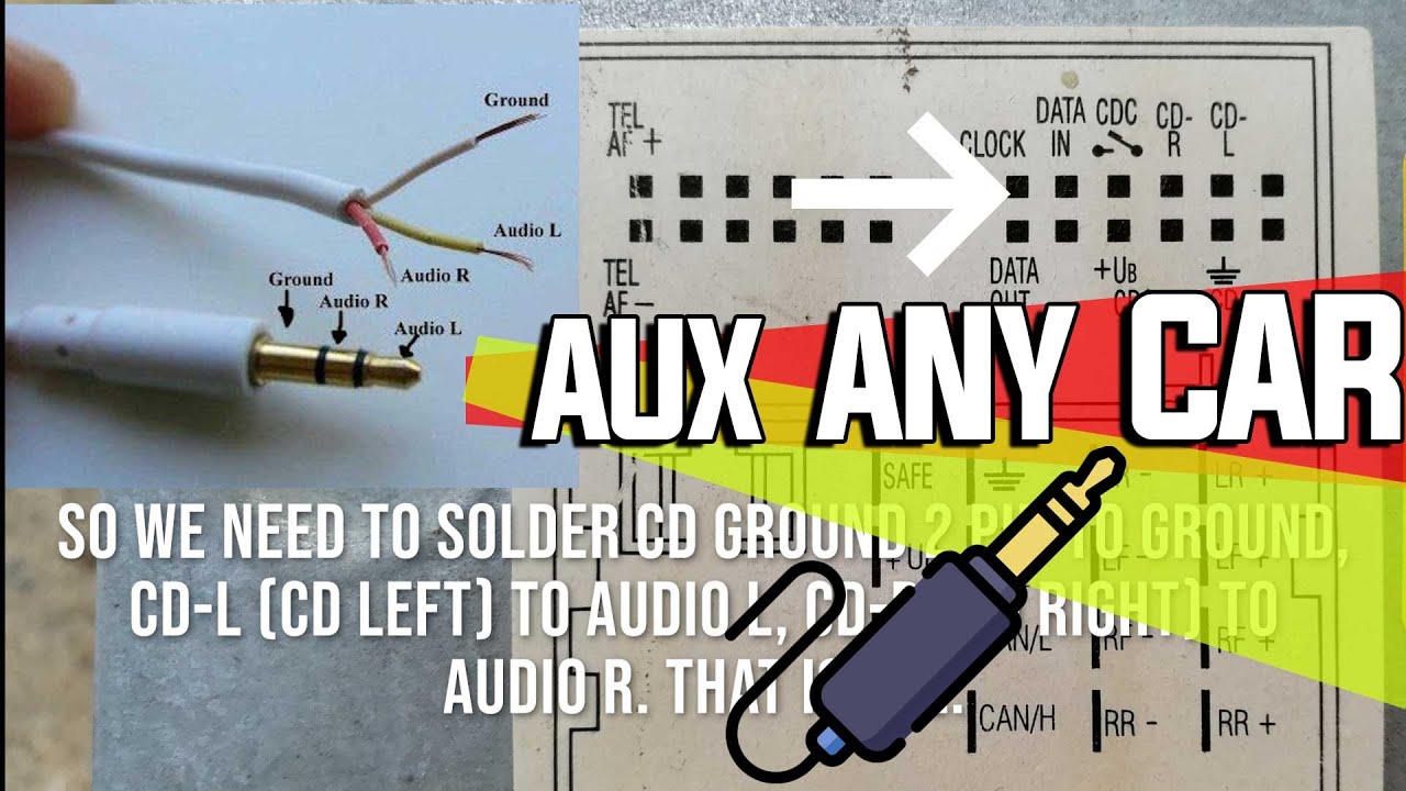 Real not to mention Put together DIY - Add AUX Input For Any Old Car Stereo - YouTube