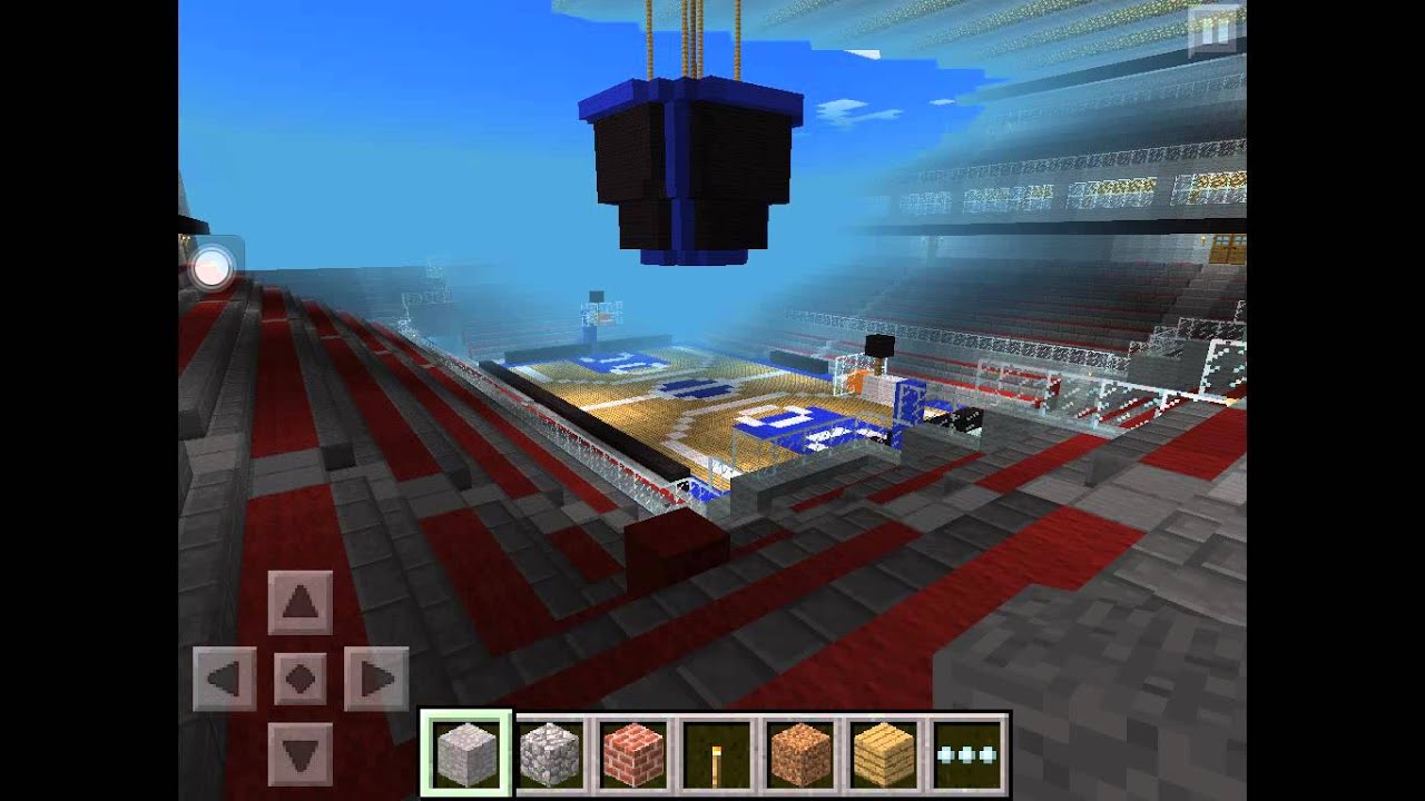 Minecraft pe BASKETBALL ARENA [DOWNLOAD] YouTube