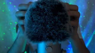 ASMR Slow Mic Scratching Massage, FLUFFY Mic Cover, Whispers, Ear to Ear, Relaxing, Sleep 1H🧠💤