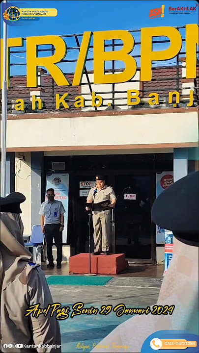 Apel Pagi Senin 29 Januari 2024 #atrbpnmajudanmodern #news