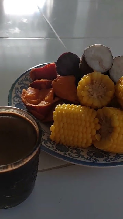 #kopi #pagi #singkong #ubi #jagung