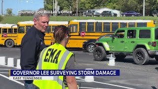 Gov. Lee surveys storm damage in East TN