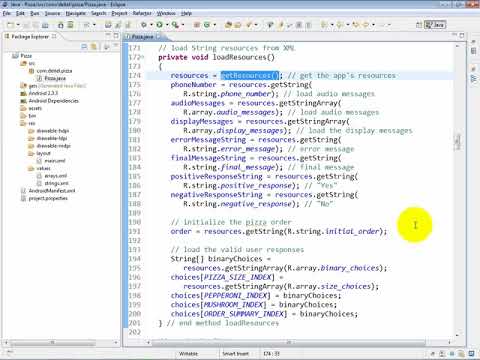 Lesson15 08 Pizza java  Method loadResources
