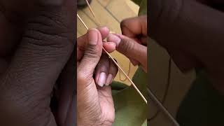 Live Wire Wrapping Necklace Tutorial of how to make copper coil and Lapis Lazuli Merkaba Crystal 💎
