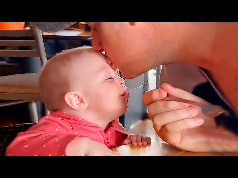 Dad   A son’s first hero, a daughter’s first love  - Funny Daddy and Baby Videos1