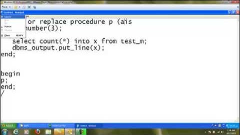 Procedure in Oracle PL SQL By Dr. RD Balaji