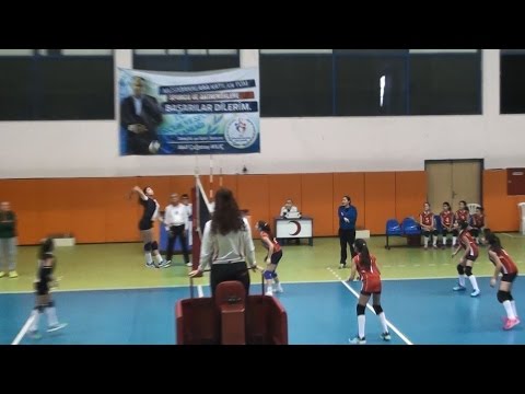 ILBANK A – GAZI IHTISAS A 2.Set Minik Kızlar Voleybol (mini volleyball) (05.03.17/Ankara)