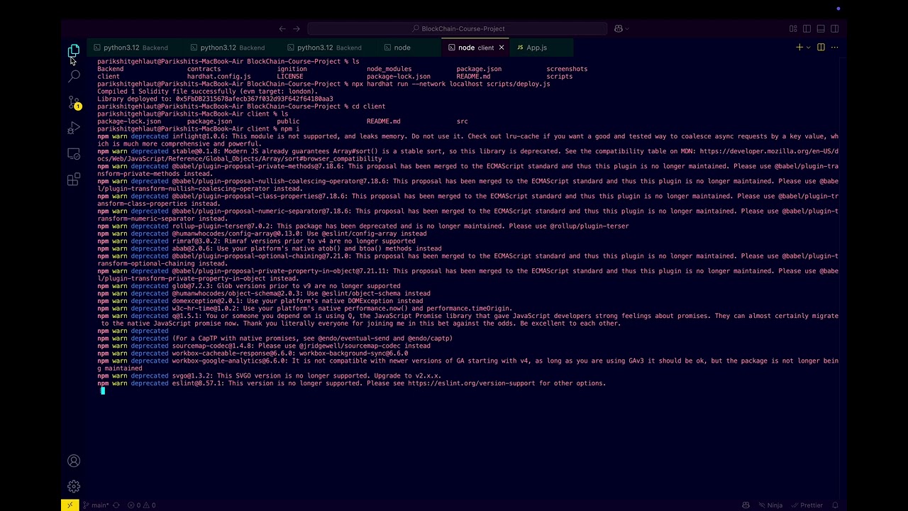 DeepFake Detection Project Using Blockchains| Project setup and Usage