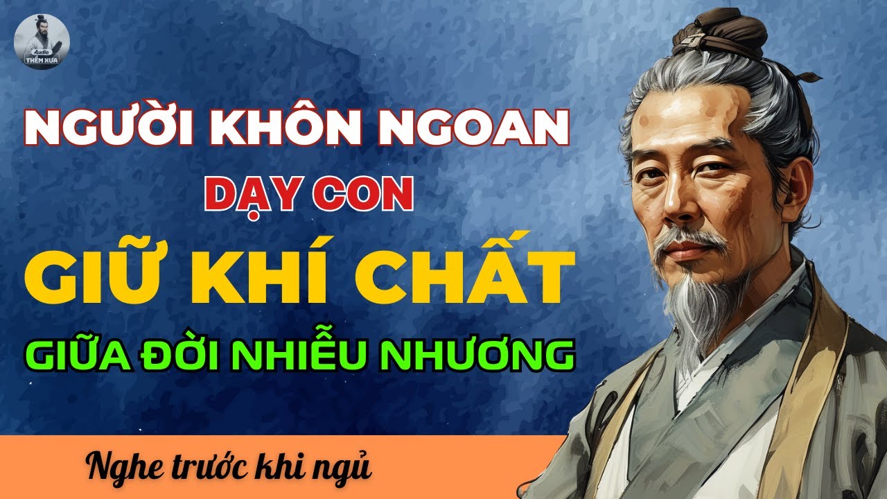 CỔ NHÂN DẠY CON: Giữ khí chất giữa đời Nhiễu Nhương | Lời dạy Gia Cát ...