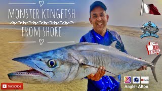 Monster Kingfish From Shore - Fishing In Qatar 2022